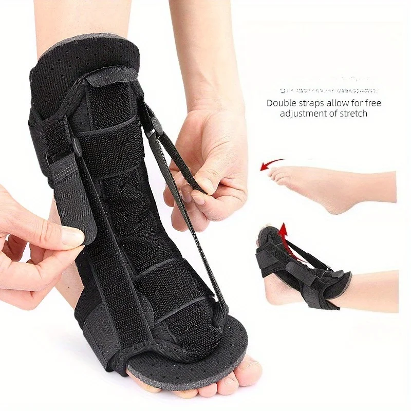 1pcs New Adjustable Aluminum Support for Plantar Fasciitis and Bunions with Forefoot Wedge, Arch Brace, and Toe Separators