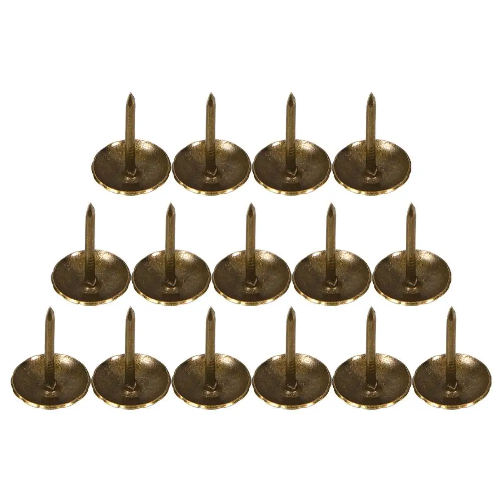 200 Pcs Furniture Decorative Nail Heads Pin Iron Round Decorative Nail Heads for Home Sofa Bed DIY