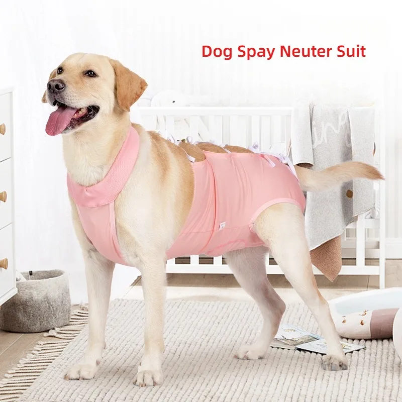 Dog Recovery Suit Doggy Spay Neuter Suit Anti Lick Surgical Special Clothing for Pets After Surgery Simple Bandages Ventilation