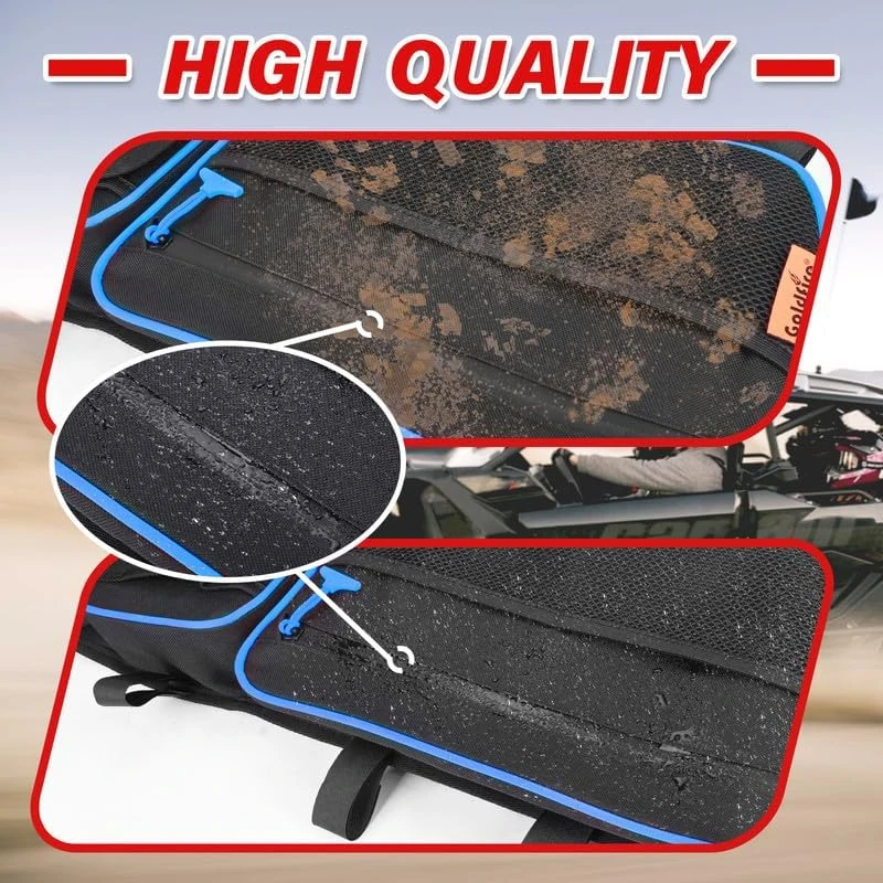 UTV Front Upper Door Bags Car Organizer For Can Am Maverick X3 XDS Canam Max R 4x4 Turbo R with Removable Knee Pad image 5
