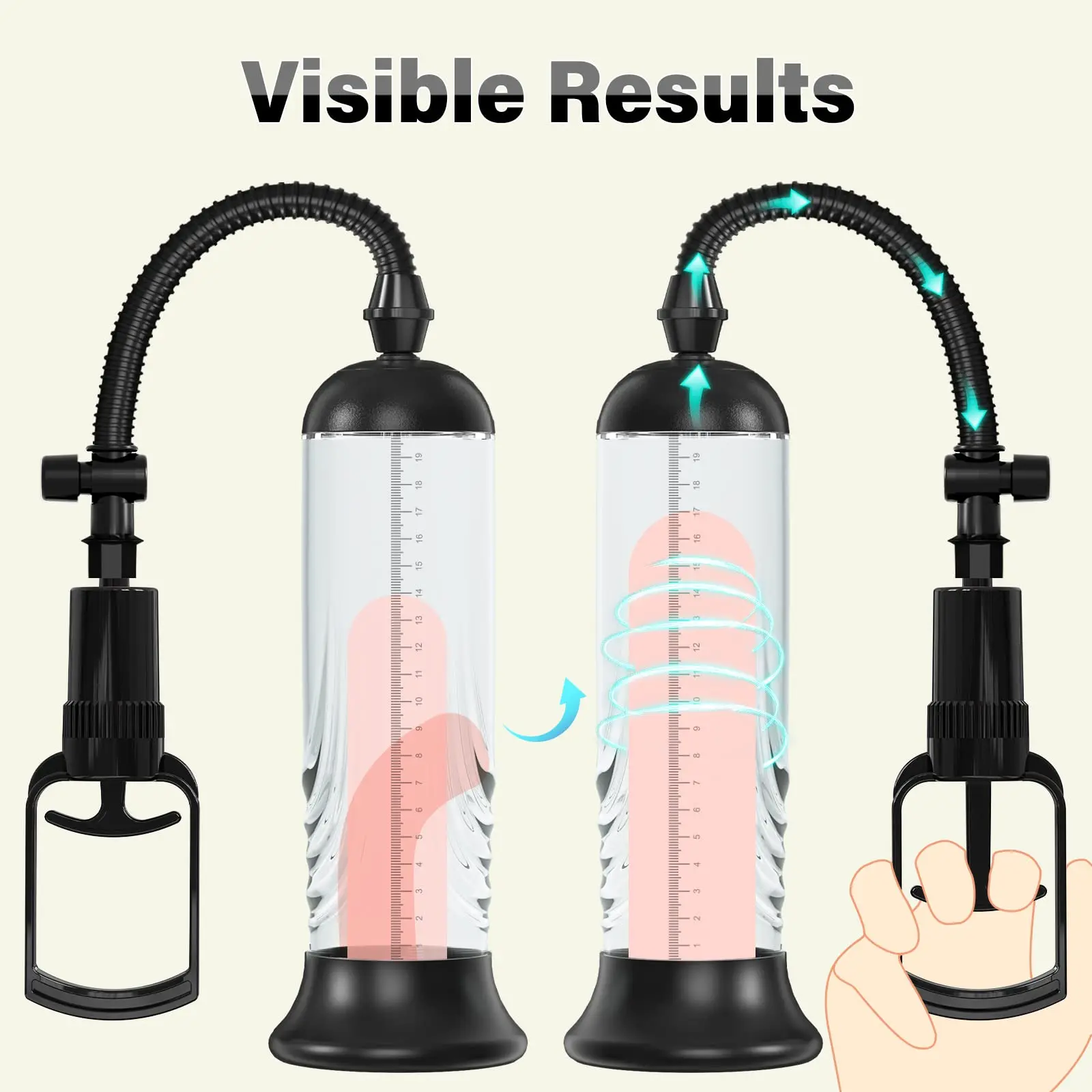 Penis Vacuum Pump Enlargement Extender Pump Air Pressure Device Male masturbator Man Sex Toys for Men Stronger Bigger Erections