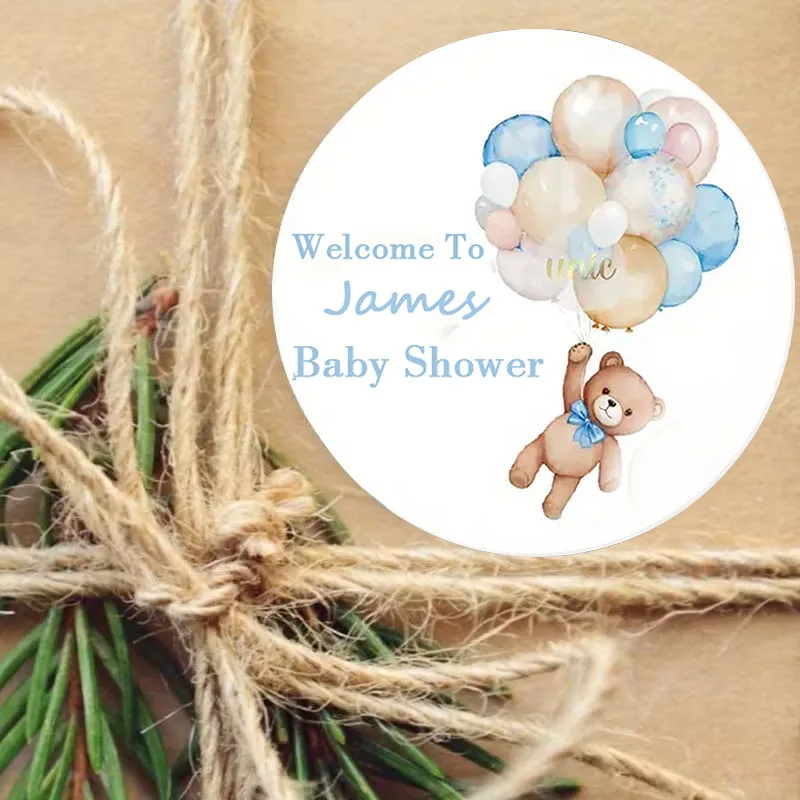 90PCS Custom Personalized Name & Birthday Stickers (For Baptism, Parties & Gift Wrapping)