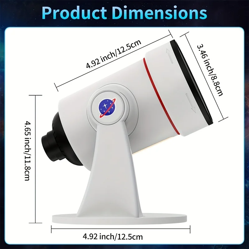 7 ألوان ضوء الليل 2025 ترقية حديثا غالاكسي العارض HD أكثر إشراقا وأوسع الإسقاط القبة السماوية ستار العارض مصباح هدية