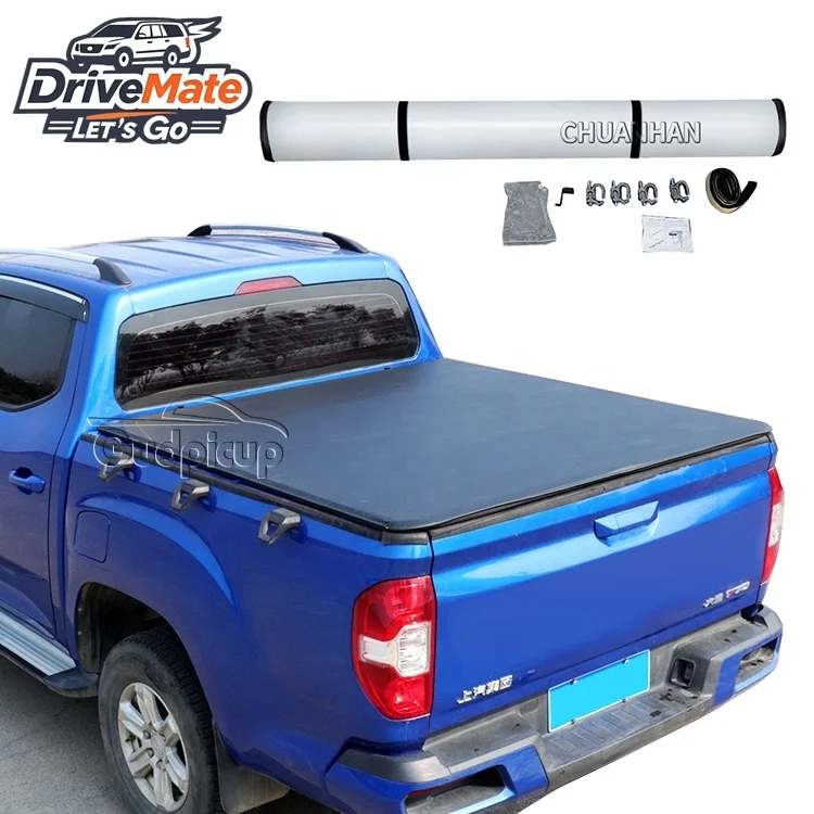 

Pickup Truck Bed Cover Soft Roll up Hilux Vigo Tonneau Cover for chevy silverado mitsubishi Triton ford Raptor F150