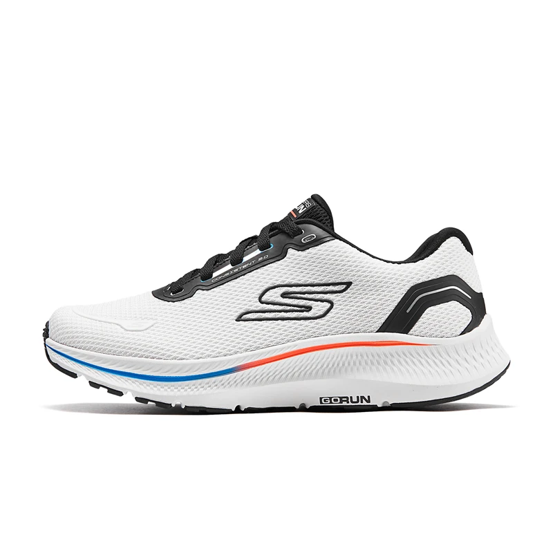 

Skecher men's shoes 2025 new breathable comfortable lightweight cushion-shock sports running shoes 220879-WTBK