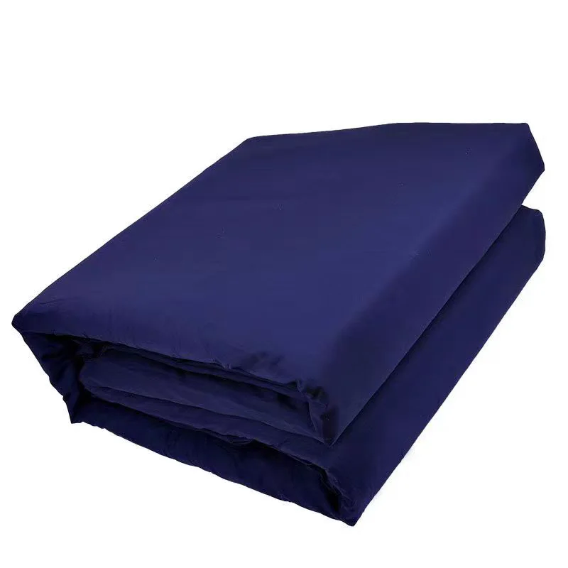 

Утолщенное одеяло из чистого хлопка, прочное постельное белье, матрас, хлопковое одеяло цвета огненно-синий, всесезонное дышащее покрывало