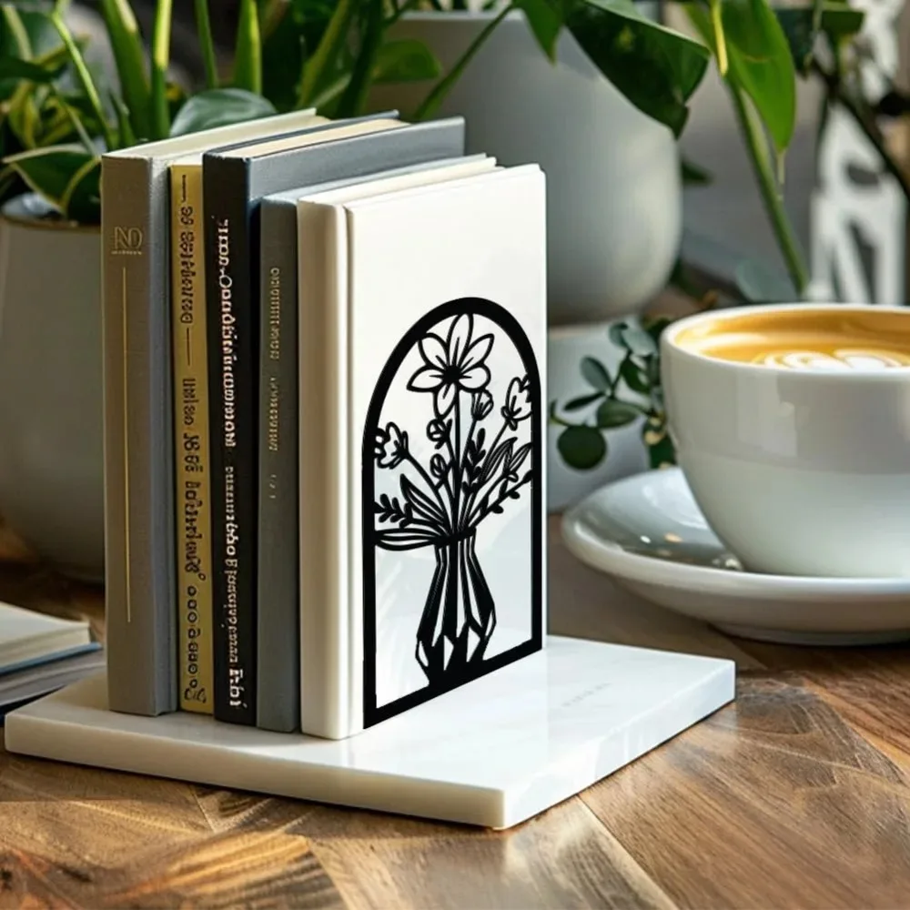 حامل سدادة معدني للأرفف المزخرفة مقاس 5.3 بوصة × 4.3 بوصة × 7.9 بوصة سدادات عصرية إبداعية شديدة التحمل للدراسة