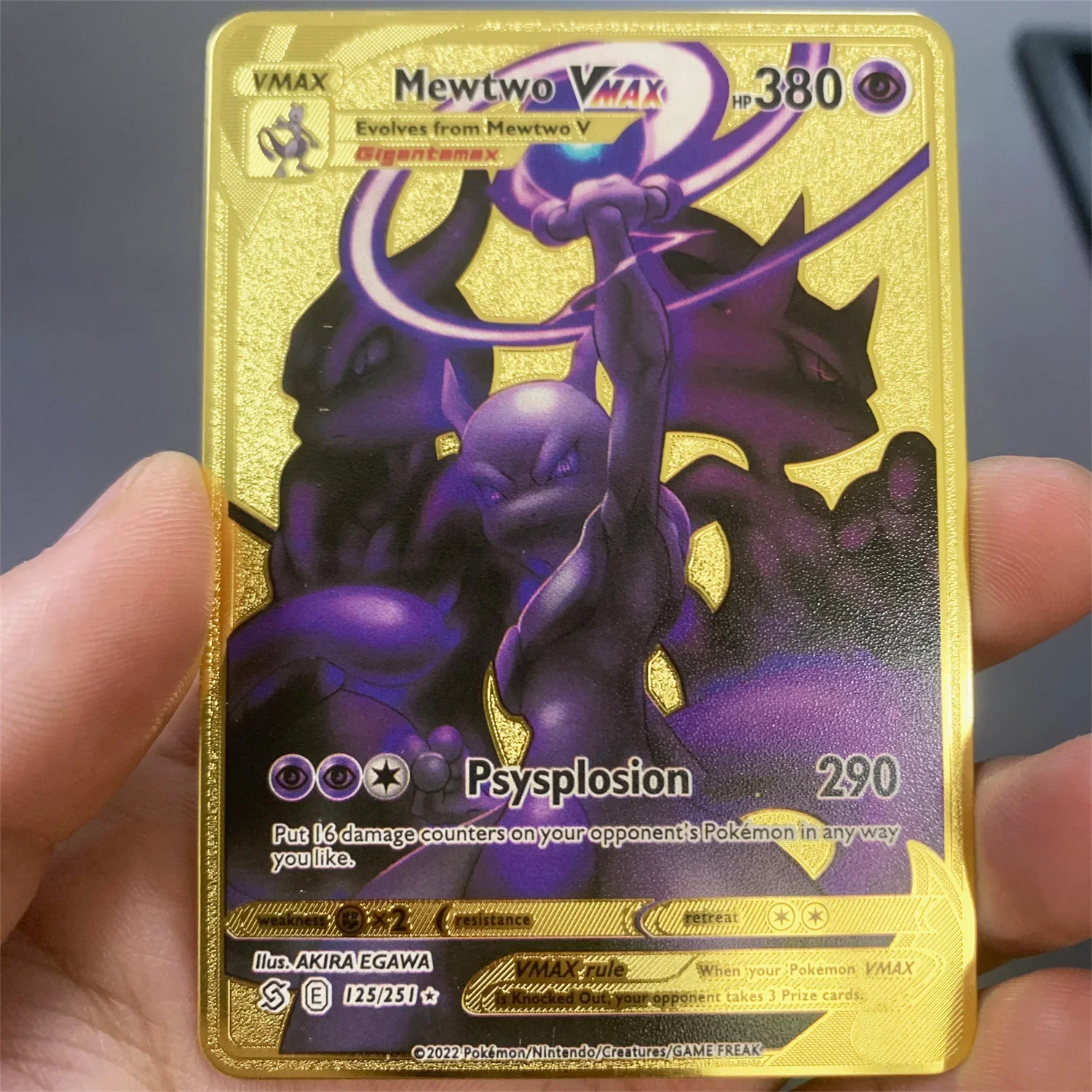 English Pokemon Metal Cards Monster Letter Pocket Monster Arceus Iron Card  Mewtwo Pikachu Gx Charizard Vmax Toy Collectible Card - AliExpress 26