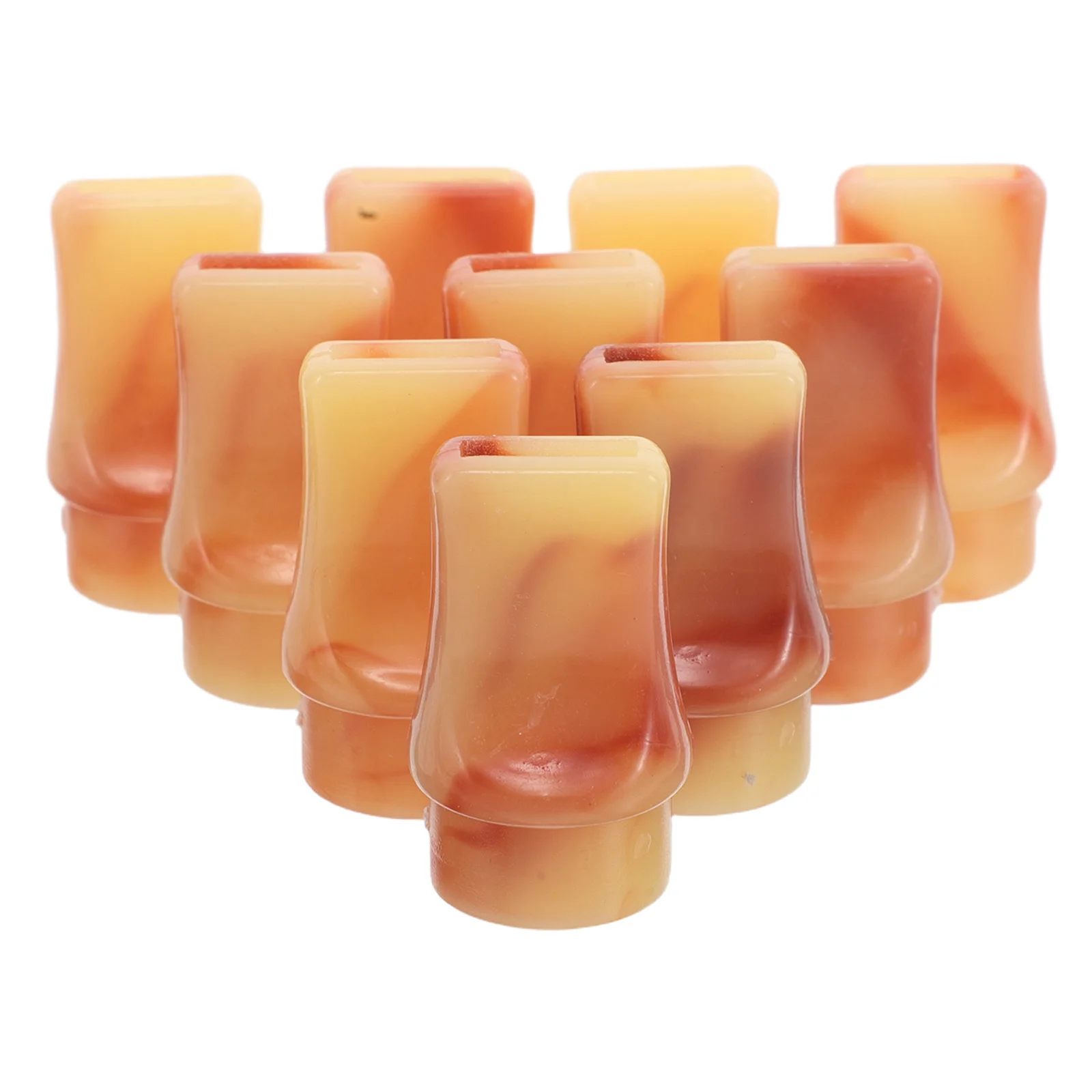 

10Pcs Chinese Gourd Flute Mouthpieces Flat Mouthpiece Replacement Blow Aid Accessory Bawu Hulusi Woodwind Instrument