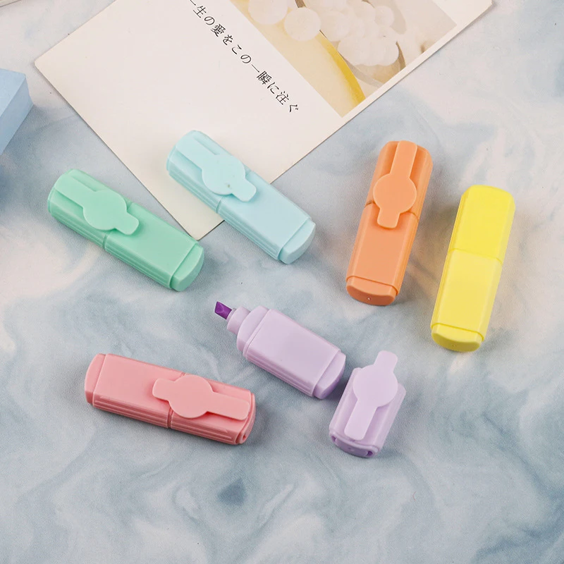 Candy Color High Appearance Level Eye Color Highlighters Student Highlight Markers Children's Ledger Color Pens Highlighters