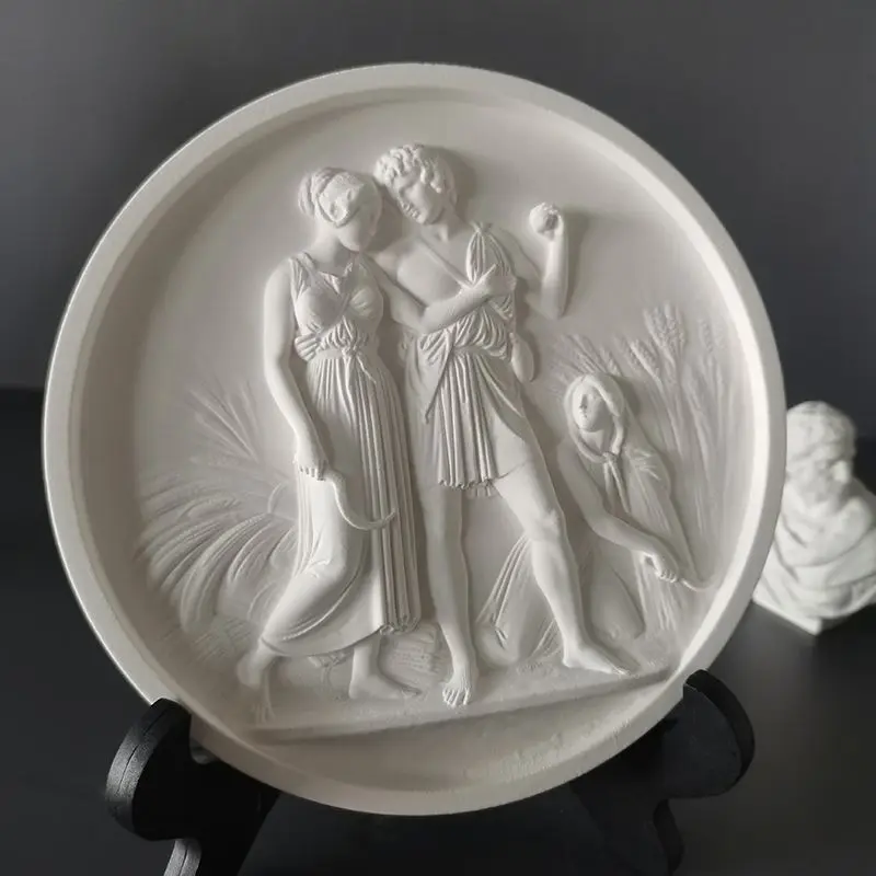 Body Relief Painting, High-End Hanging Painting, Plaster Tabletop Ornament, Room Art Decoration In Style