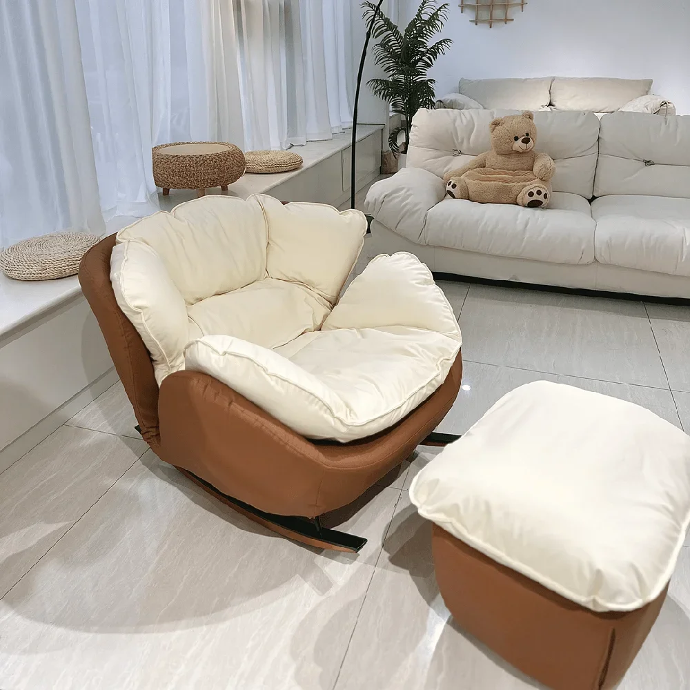 كراسي مرنة مريحة لغرفة المعيشة مسند للقدمين كرسي كراسي أرضية مصمم للتأمل Articulos Para El Hogar أثاث منزلي #1