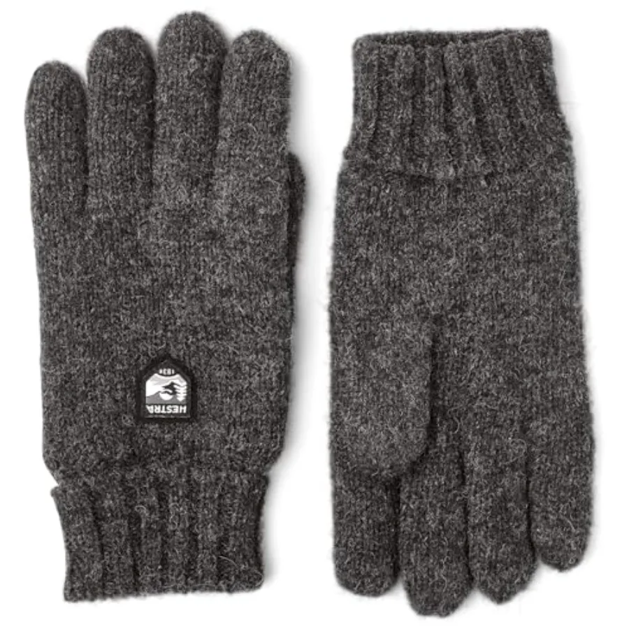 Unisex Basic Wool 5-Finger Glove Winter Weather Insulated Wool Gloves for Outdoor Everyday Hiking for Men and Women