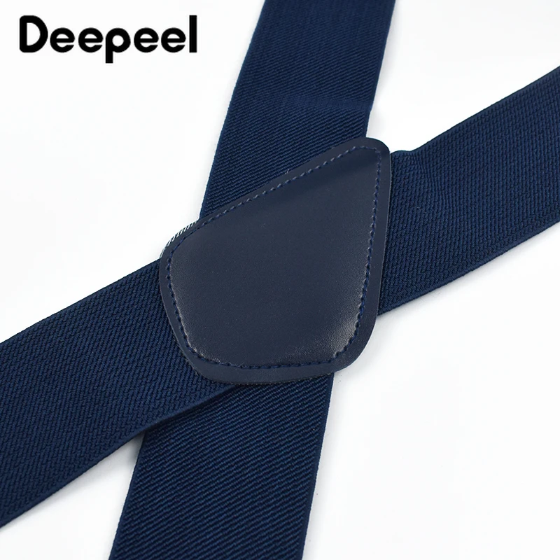 Deepeel 5*100 см модные мужские подтяжки для взрослых X-образные расширенные 4 ремня с зажимом, регулируемые эластичные подтяжки, костюм, брюки, аксессуары для ремня