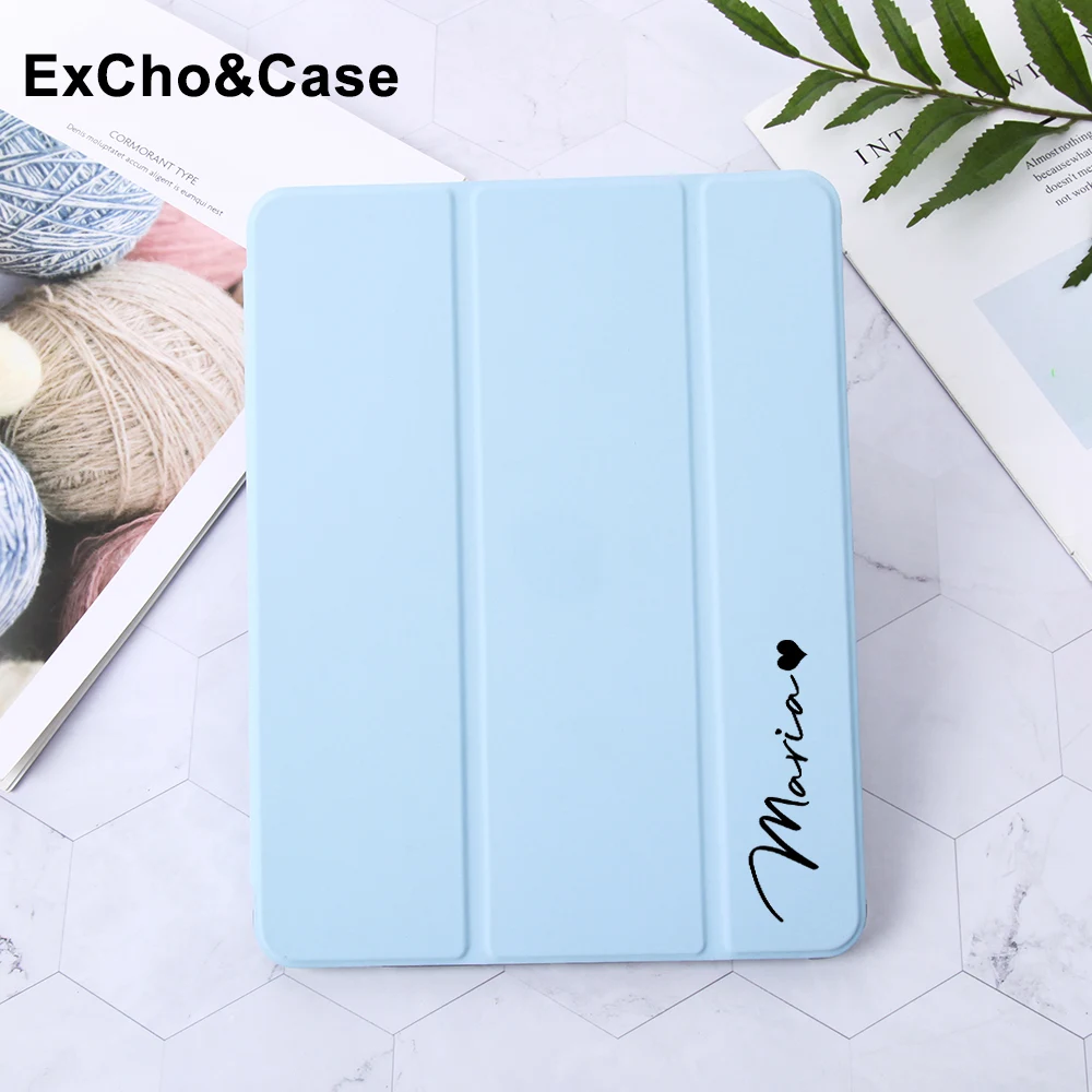 

2022 New Popular Customize Personalized Name Case for iPad Air 4 10.9 7th 8th 9th10.2 Mini 4 5 6 Cover 9.7 5th 6th 12.9 iPad Pro