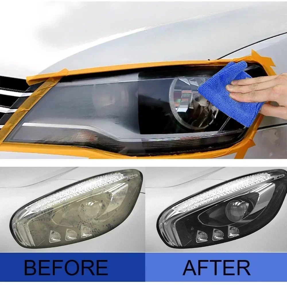 20ml Car Headlight Repairs Fluid Scratch Removal Oxidation Repair Polishing Lampshade Cleaning Tool Light Refurbishment Coating