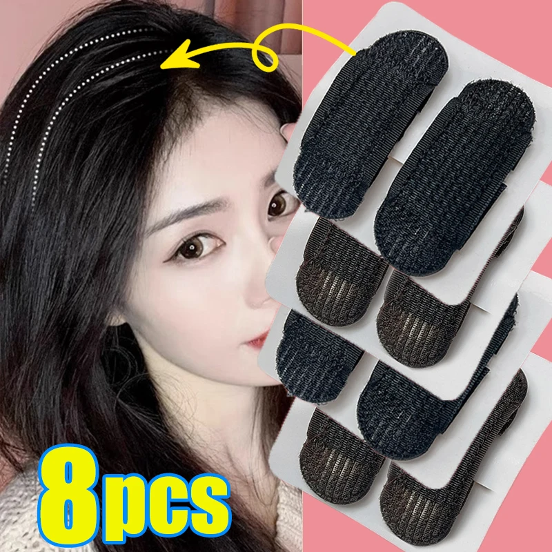 2/8PCS Puff Haar Kopf Kissen Haar Clips Unsichtbare Volumen Haar Basis Flauschigen Schwamm Clip Brötchen DIY haar Styling Werkzeug für Frauen Mädchen