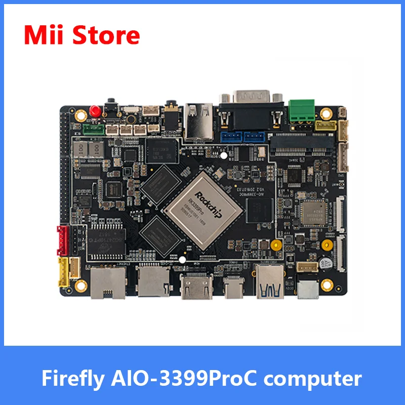 

AIO-3399ProC RK3399Pro Six-Core High-Performance Artificial Intelligence Motherboard Singleboard Computer Linux+QT/Android/Ubunt