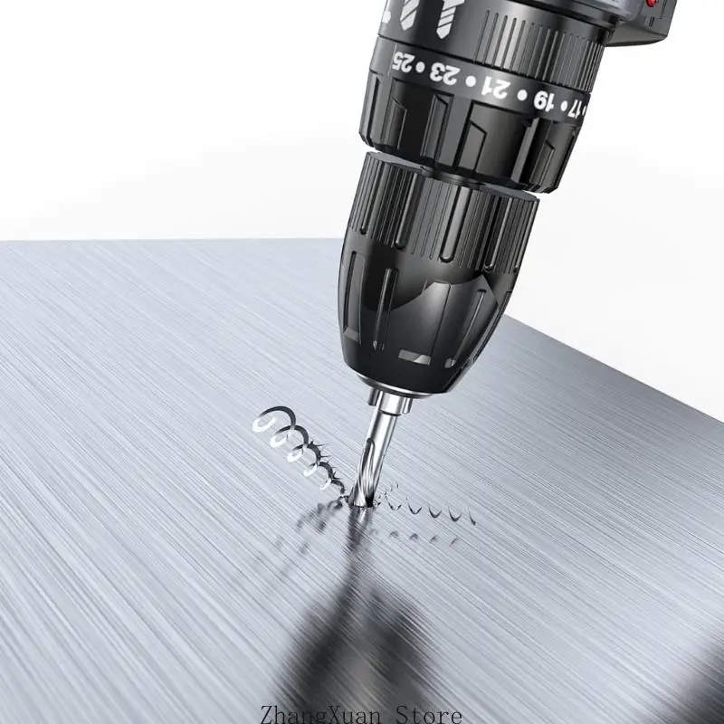 3XUF Multi Size High Speed Steel Step Drill Bit Set Including 6Pcs High Speed Steel Bits for Metalworking Drilling Tasks