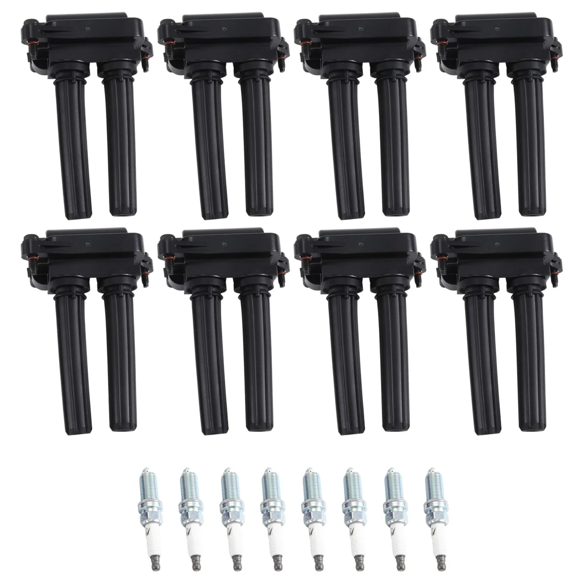 Set of 8 UF504 Ignition Coil&Spark Plug for Dodge Ram 1500 2500 Durango 5.7L V8 Charger Durango Chrysler 300 LFR5AIX-11