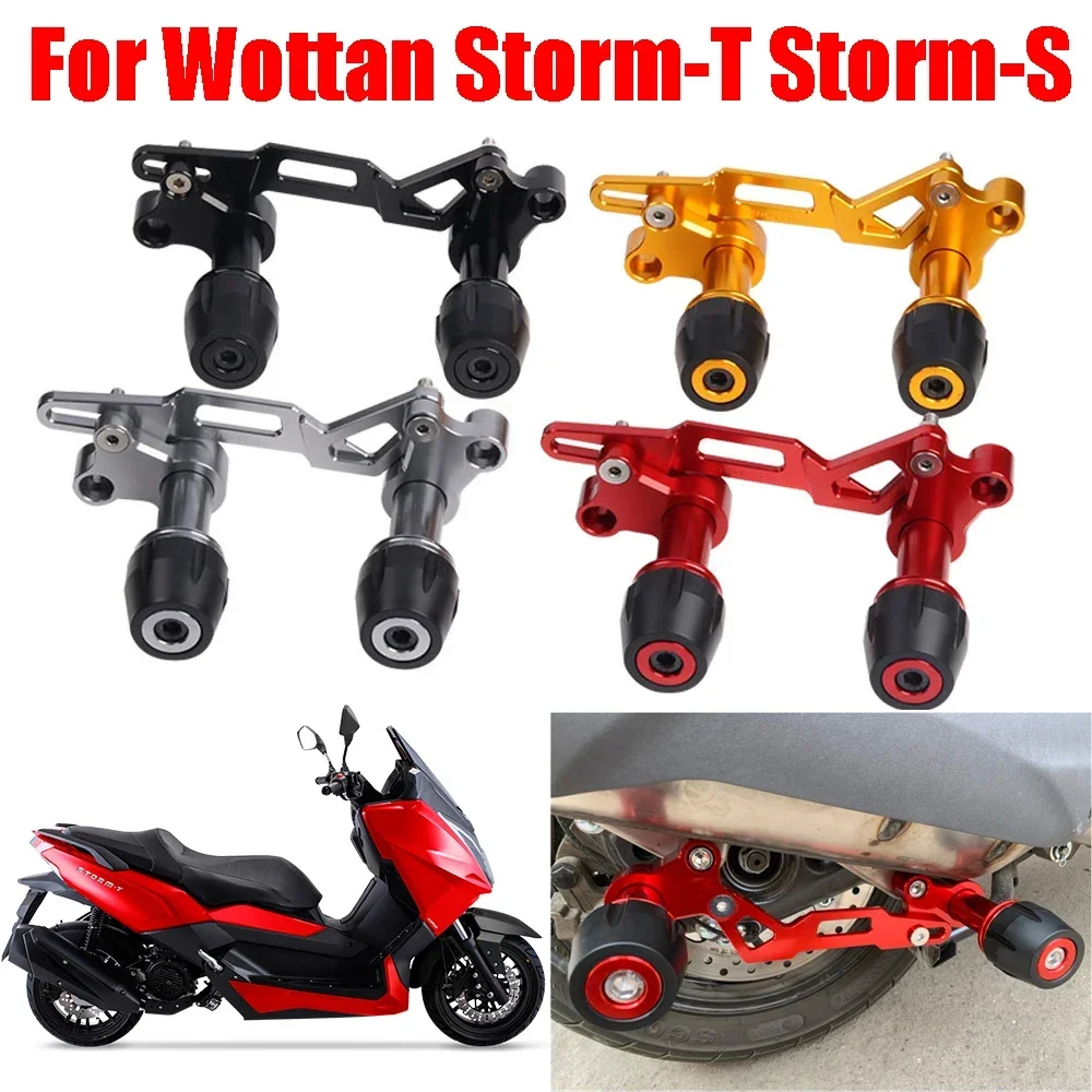 

For Wottan Storm-T 125 Storm S 300 r 400 S300 R400 Accessories Muffler Falling Protection Exhaust Slider Crash Pad Protector