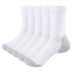 YUEDGE Women's Socks Moisture Wicking Breathable Cotton Cushioned Crew Socks Casual Athletic Sports Socks for Women Size 34-44