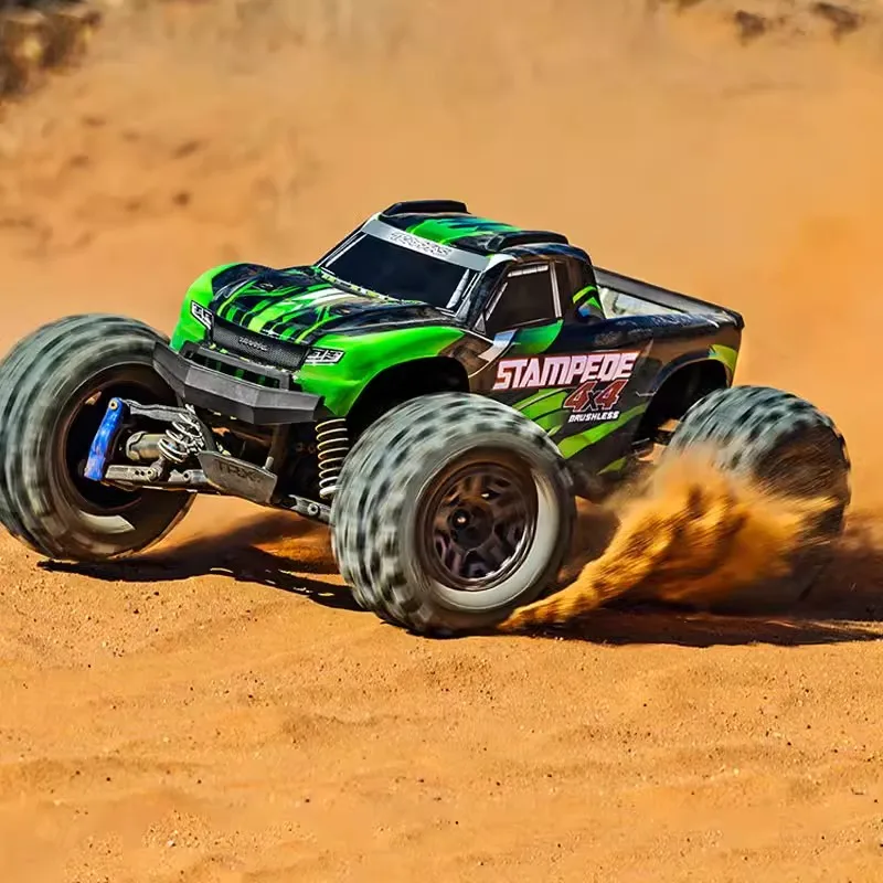 Traxxas 1/10 67154-4 Remote Control Car Stampede 4wd Brushless Off-Road Vehicle Simulation Model Toy Holiday Gift