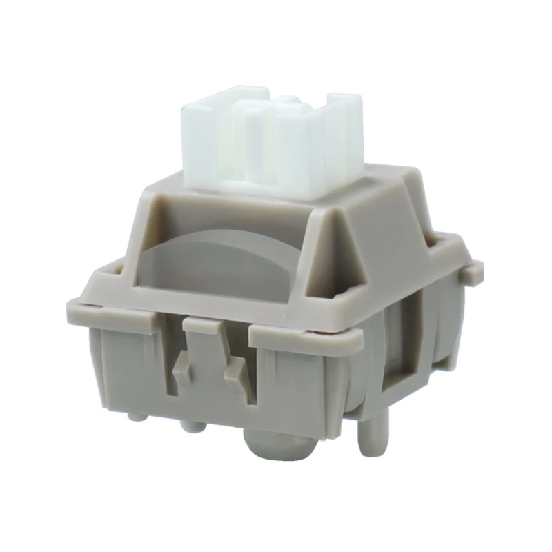 

Silent Grey Snow Switch 30g Linear Pre-Lubed 5 Pins HotSwap POM Stem Switches For Mx Mechanical Keyboard 기계식 키보드 축