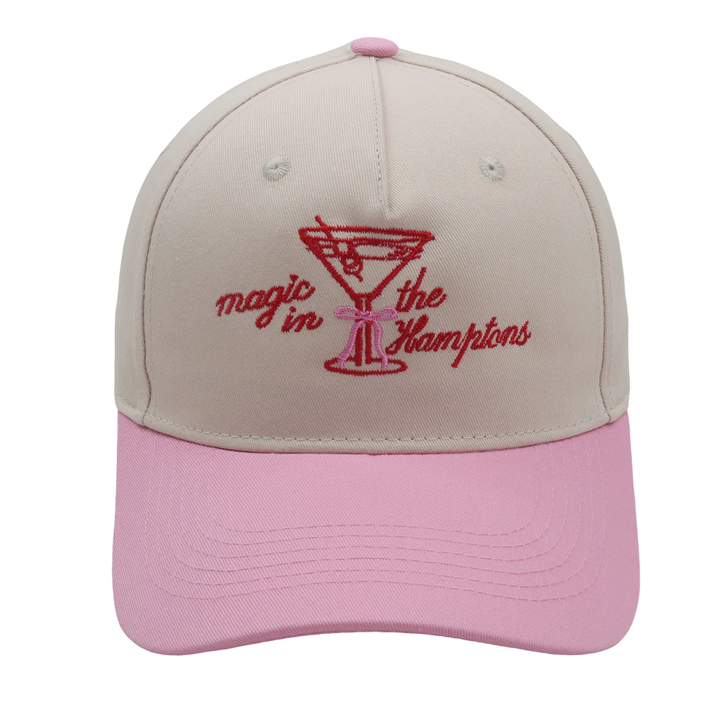 Magic in The Hamptons Trucker Hat Embroidery  Cocktail Baseball Cap Summer Beach Woman Cap Adjustable Buckle