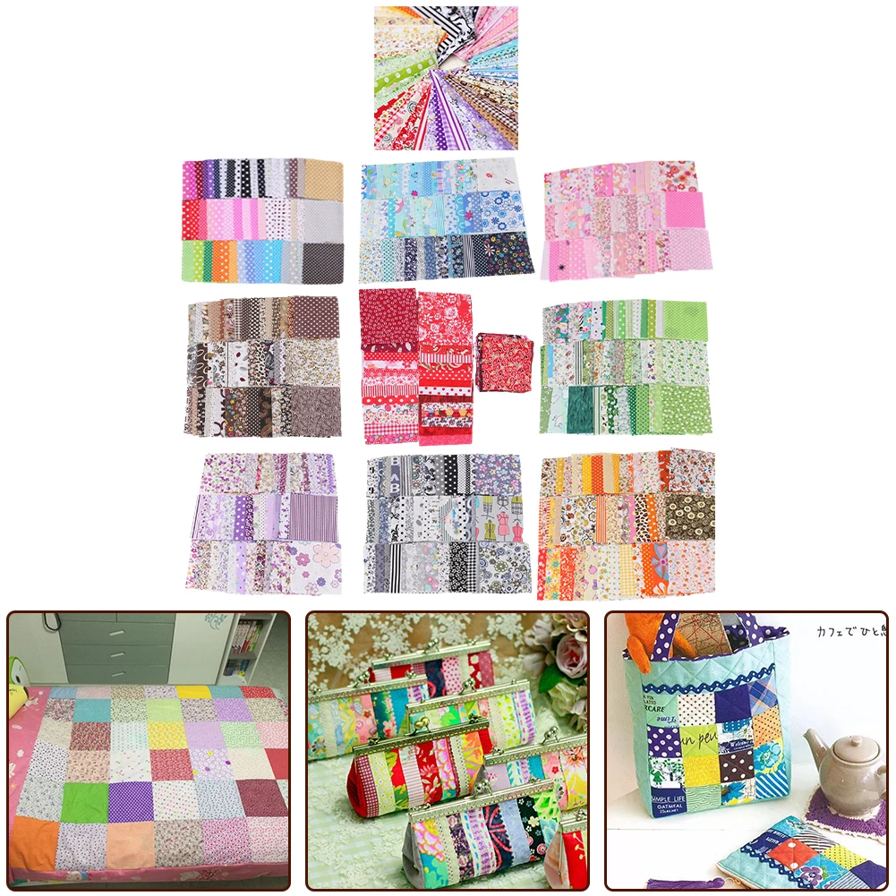 50Pcs 10x10cm Printed Cloth Handmade Patchwork Quilting Patchwork Doll Clothing Sewing Fabric Sewing Craft Supplies