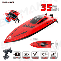 UDiRC RC Boat UDI009 Waterproof High Speed 35Km/H 2.4GHz Capsize Protection Remote Control For Pools And Lake Toys Gift For Kids