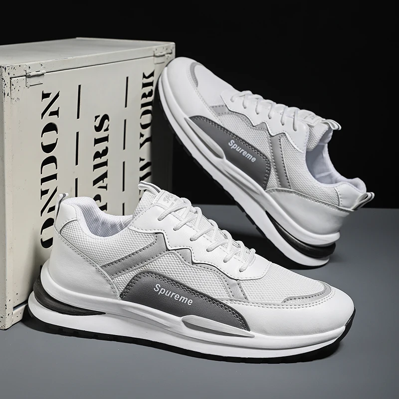 

Men's Breathable Running Shoes Spring Summer Autumn Casual Low Top Sneakers Mesh Upper Sport Style Increase Wear Resistant