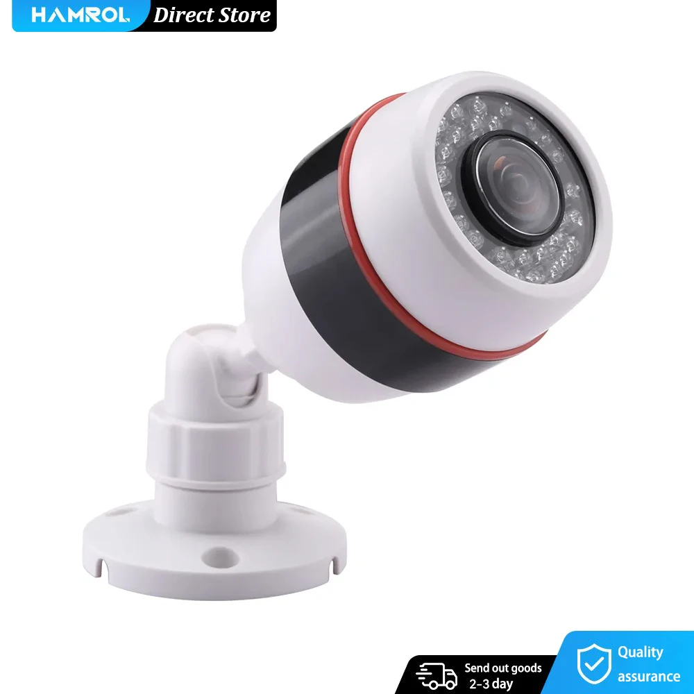 

HAMROL Panoramic IP Camera 1080P Hi3516E 20fps 1.7 FishEye Lens Wide Angle Outdoor Security Camera Motion Detection Xmeye