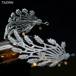 Sweet Cubic Zirconia Tiaras Hairbands for Wedding High Quality CZ Party Headpieces Brithday Pageant Hair Jewelry for Women