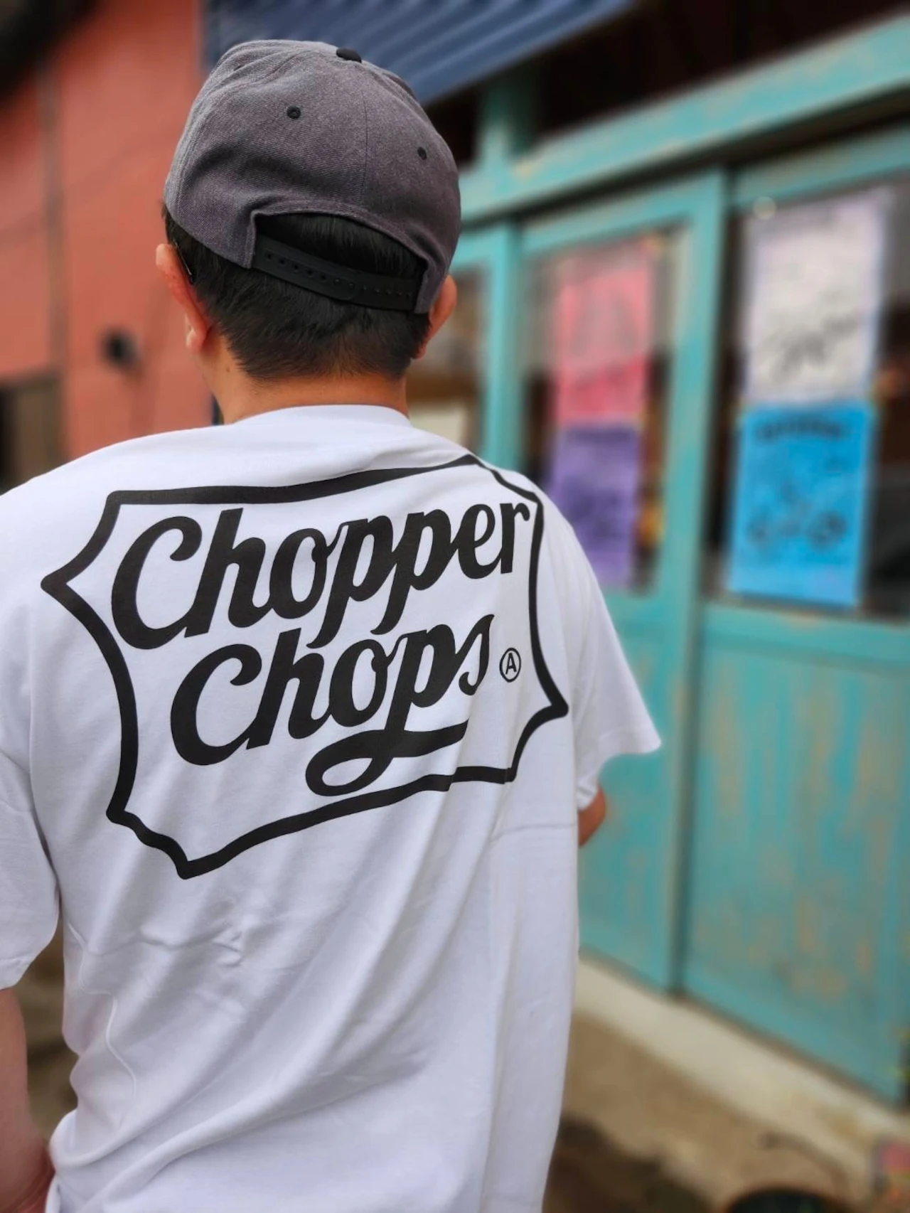 White Retro American Chopper Culture Script Font Shield Frame Graphic Tee Cotton Mens Womens T-Shirt Summer Vintage Streetwear