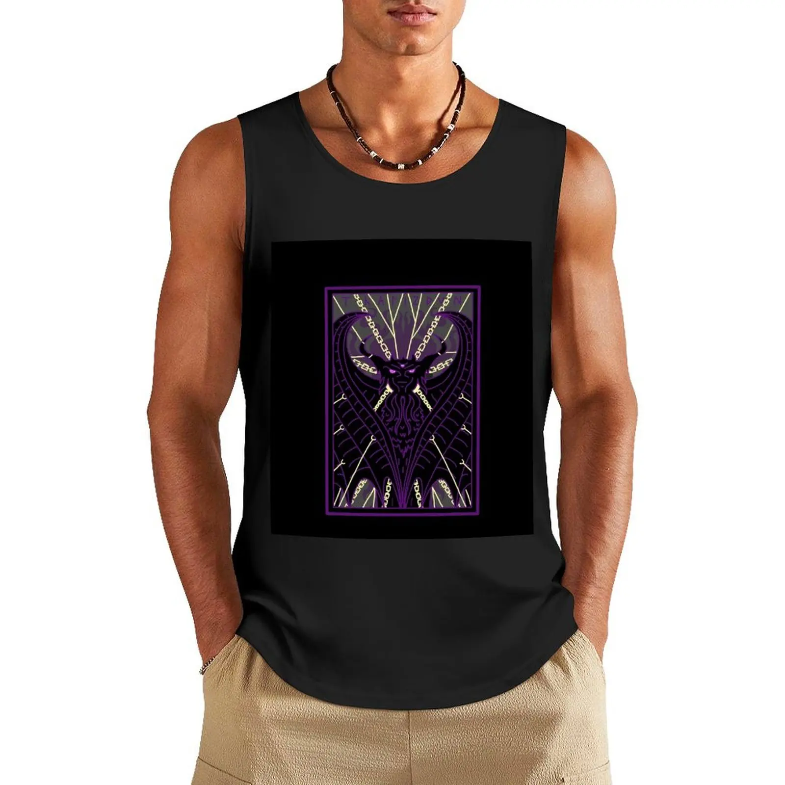 

Tharizdun II Tank Top T-shirt men t-shirts for Men's gym Bodybuilding clothing man