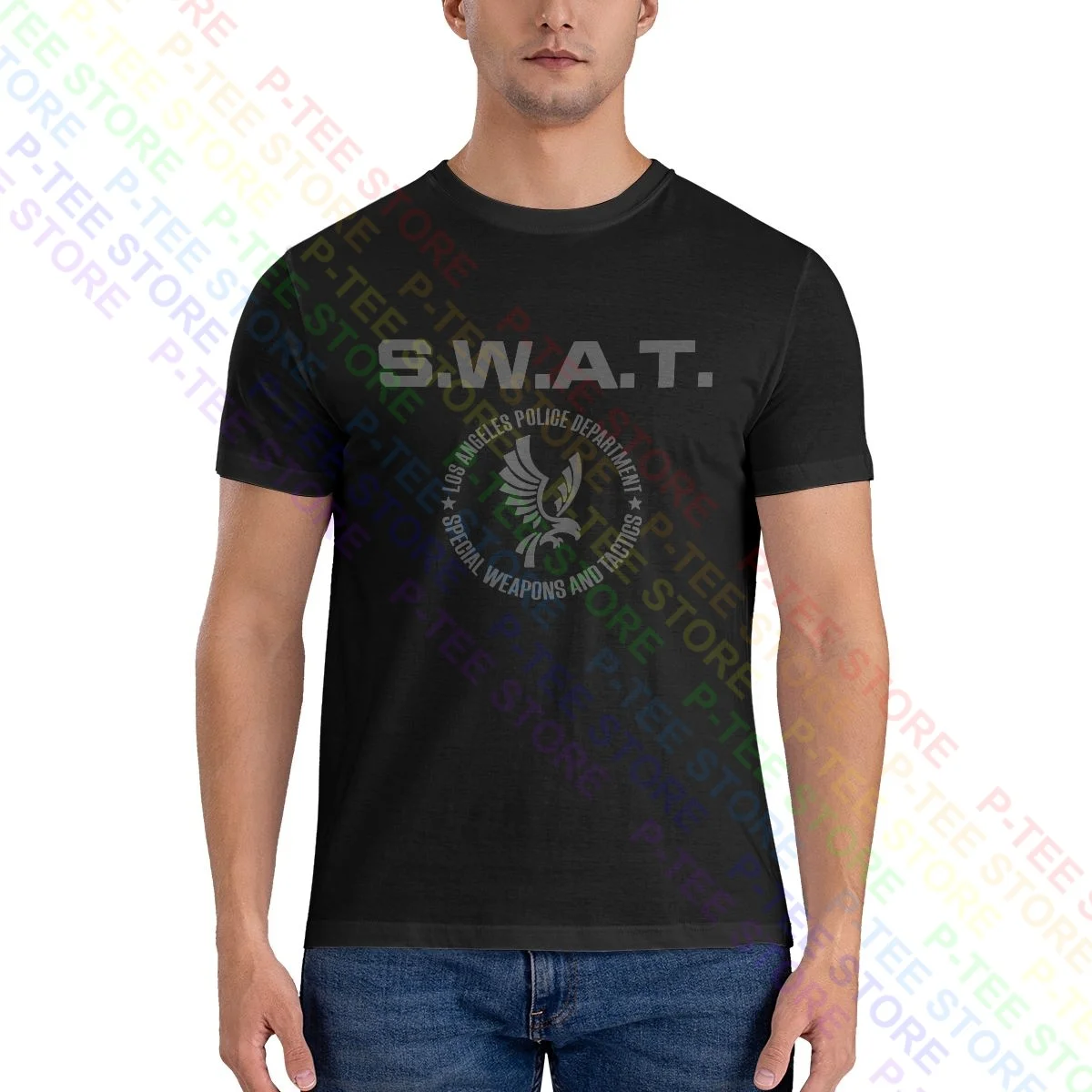 Swat Lapd Los Angeles Police Dep Tv Series S.W.A.T. Reboot Inspired Shirt T-shirt Print Comfortable Tee