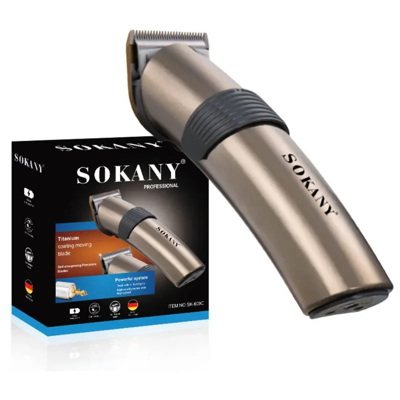 آلة تشذيب شعر قوية قابلة لإعادة الشحن للرجال ، آلة قص اللحية قابلة للتعديل ، آلة القطع الكهربائية ، الاستمالة بسرعتين