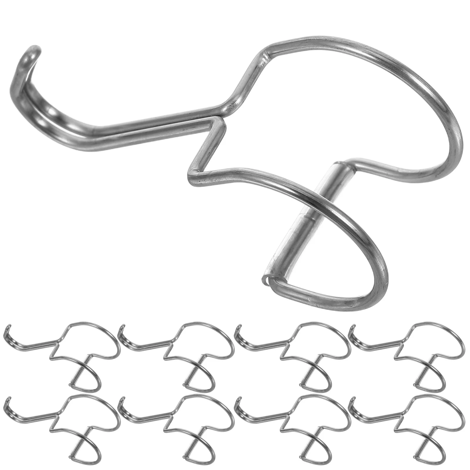 

10Pcs Windproof Stainless Steel Round Tube Hanger Hooks for Clothes Closet Rod DIY Metal Flower Pot Holder Plant Hangers