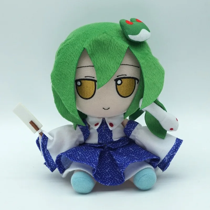 New 20cm TouHou Project kochiya Sanae Plush Toys Soft Stuffed Animal Fumo Cosplay Dolls For Kid Birthday Christmas Gift