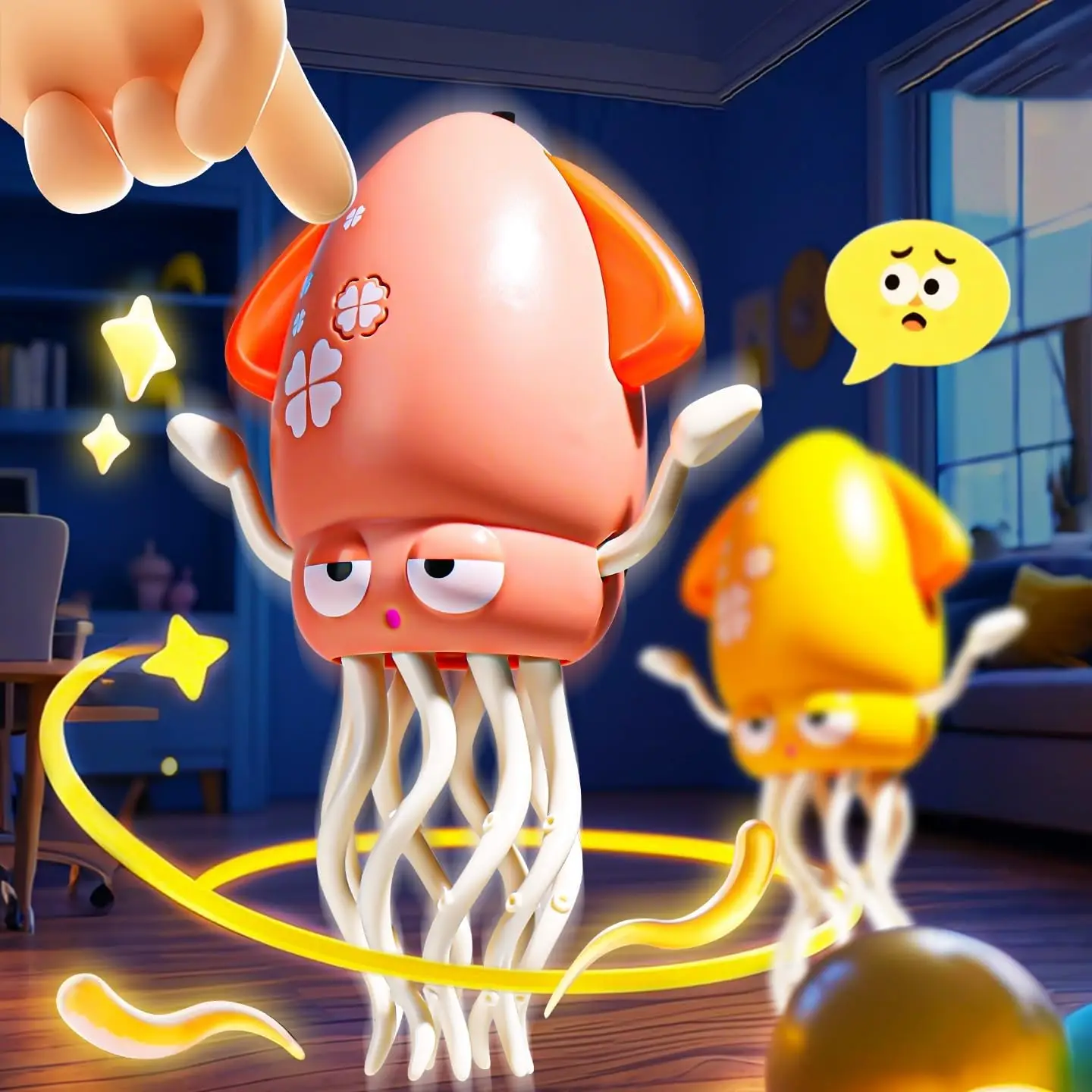 ของเล่นปลาหมึกไฟฟ้าแบบเหนี่ยวนำ ของเล่นบ้านจำลอง ของเล่นตกปลา ของขวัญสำหรับเด็ก ของเล่นเสริมพัฒนาการเด็กเล็ก เด็กชาย เด็กหญิง ของขวัญวันเกิด