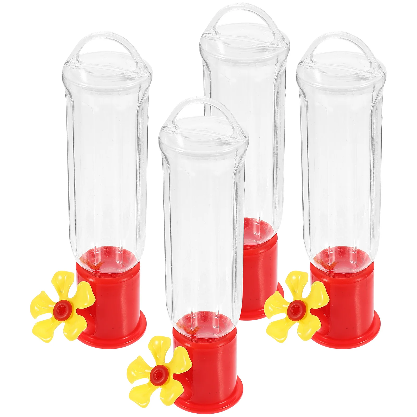 

4Pcs Hummingbird Bird Feeders Plastic Durable Hanging Bird Food Containers Outdoor Garden Decor Garden Decor Pigeon Feeder
