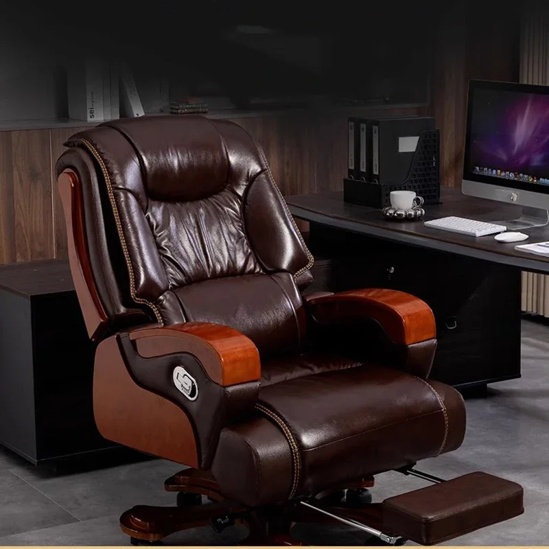 Executive Computer Office Chair Nordic Comfortable Designer Throne Office Chair Leather Reading Sillas De Oficina Home Furniture