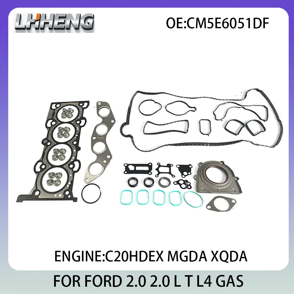 

Engine Full Overhaul Gasket Kit Rebuild Set For FORD FOCUS OCEANIA 2.0L 2.0 L T L4 GAS 10-20 C20HDEX XQDA CM5E6D271AA CM5E6051DF