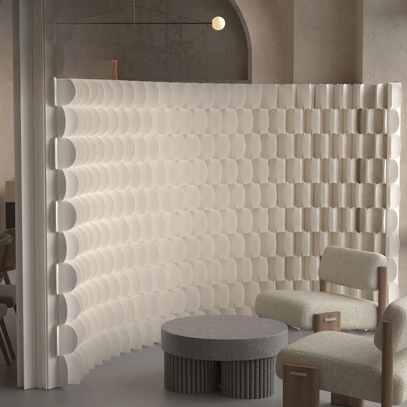 

Office partition, living room porch partition, baffle paper screen folding movement