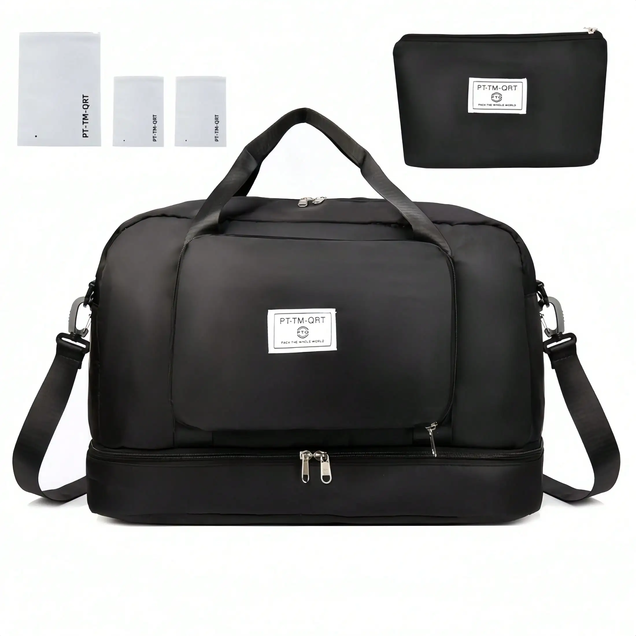 Large-Capacity Sports Luggage Bag Set, Daily Travel, Vacation, Business Trips, Clothes And Toiletries Storage Bag