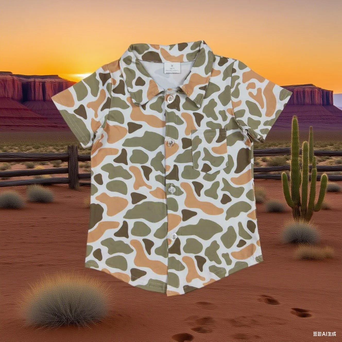 

9.3y Infant Camo Print Boys Summer Polo Top Toddler Hunting Clothing Wholesale Kids Boutique New Fashion Baby Clothes