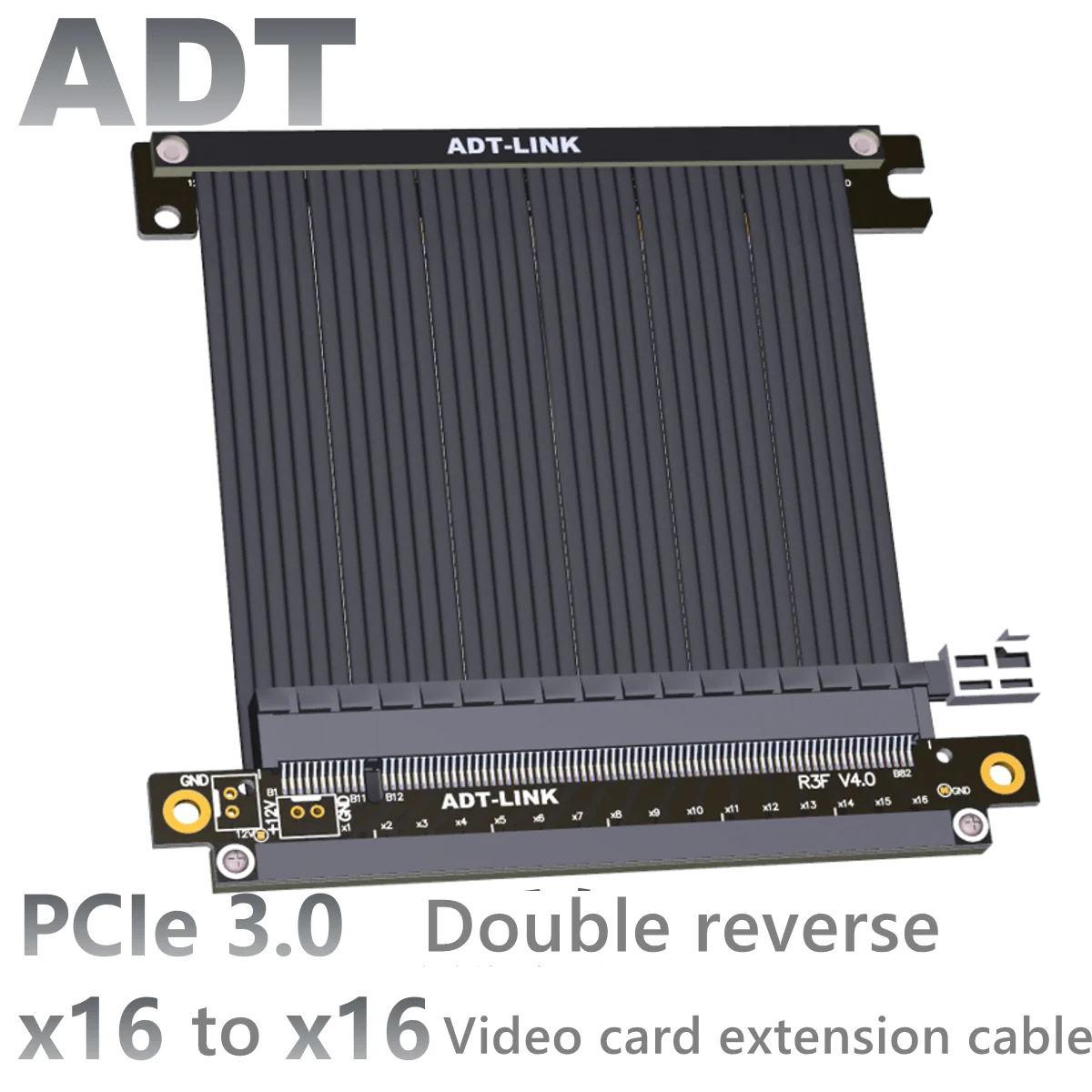 

Video card extension cable dual reverse PCIe 3.0x16 full-speed stable chassis customized by seller