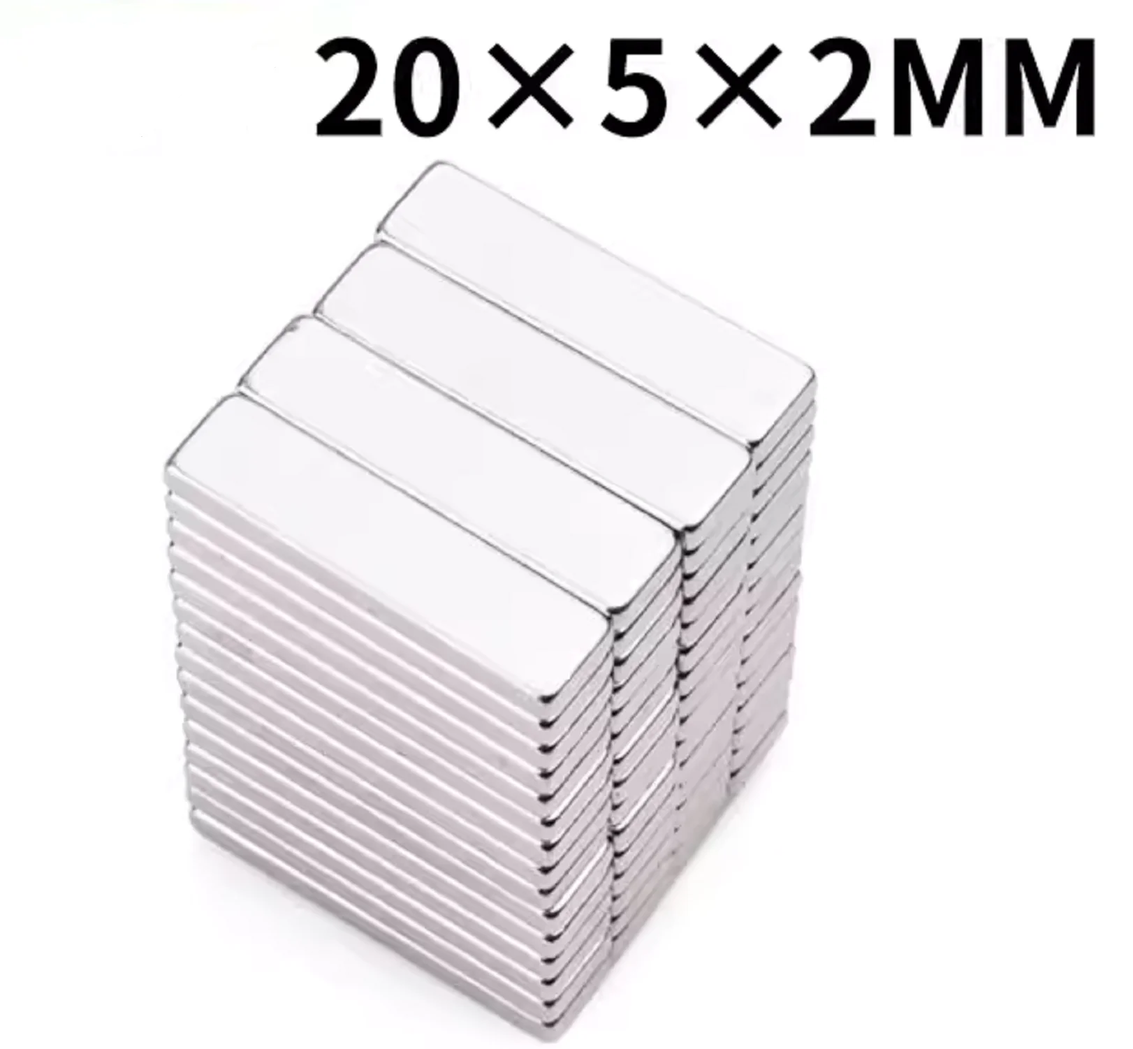 20x5x2mm 20/50/100pcs Magnets Bar, Small Rectangular Magnets, Multi-Use Magnets for Fridge, Kitchen