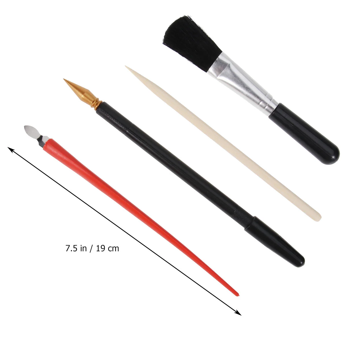 4 PCS Tool Kit Stylus Pen Scratch Painting Stick M Bamboo Wooden Crayon Feutre Adulte Brush